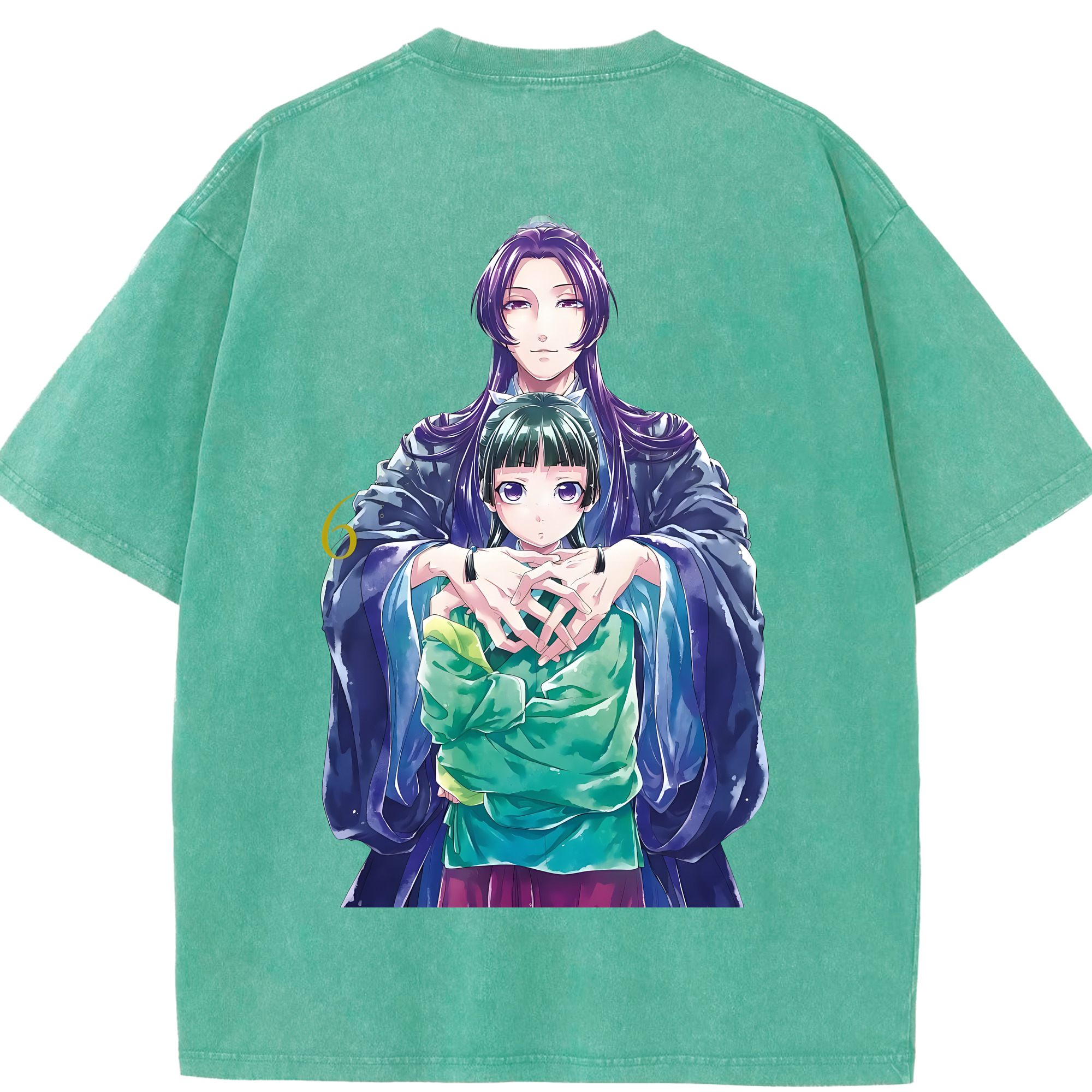 （画像用） 薬屋のひとりごと The Apothecary Diaries 綿100% ヴィンテージ風 半袖Tシャツ（背面プリント）